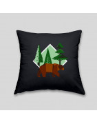 Brown bear cushion