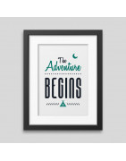 The adventure begins Framed poster